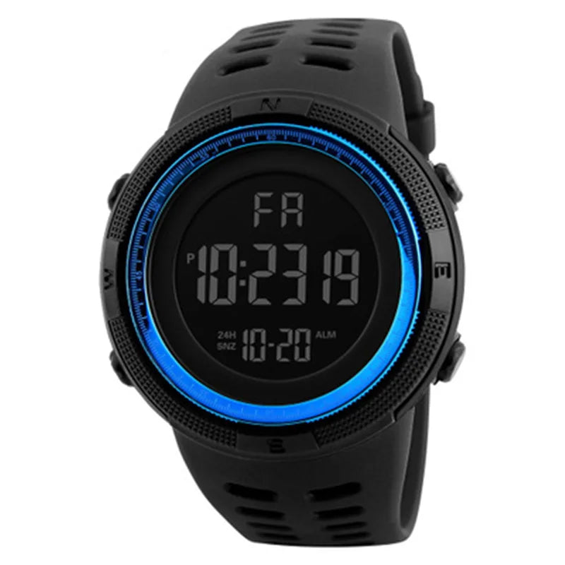 LED Digital Sports Watch 50 mm (2.0") Luminous Military Style Water-Resistant for Men, Boys & Teens