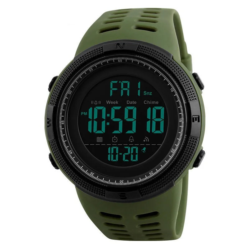 LED Digital Sports Watch 50 mm (2.0") Luminous Military Style Water-Resistant for Men, Boys & Teens